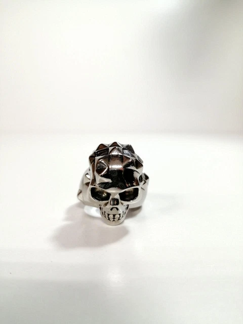 Alexander Mcqueen Silver Color Brass Skull Motif Ring Alexander Mcqueen Silver Color Brass Skull Motif Ring