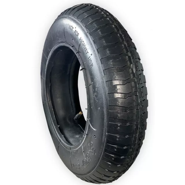 NEW WHEELBARROW WHEEL INNER TUBE AND BARROW TYRE 3.50 - 8 RUBBER INNERTUBE 35PSi