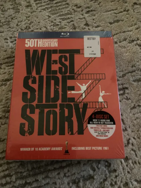 West Side Story (Blu-ray/DVD, 2011, 4-Disc Set, 50th Anniversary Edition With...