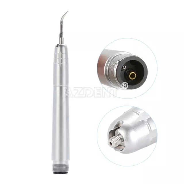 AZDENT Dental Hygienist Ultrasonic Air Perio Scaler Handpiece 2 Holes 3 Tips 2