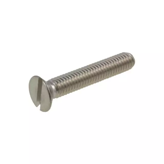 M3 M4 M5 M6 Metric Countersunk Head SLOT Machine Screw Stainless A4-70 G316