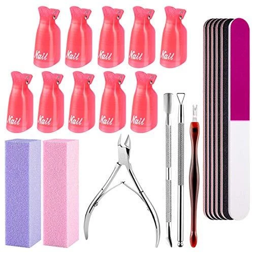 FILY DUAIU limes a ongles professionnelle lot de 22 outils de manucure profes...