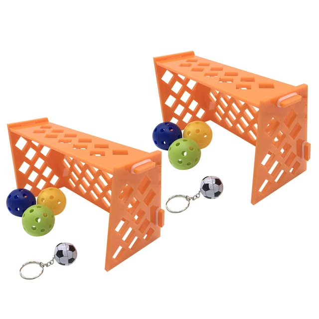 2 Sets Vogel Biss Spielzeug Fußball Spielzeug für Vögel Vogel Käfig Spielzeug 8