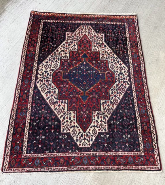 Tapis ancien 150x115cm senneh Noué teppich Tappeto Rugs carpet Alfombra Teppe