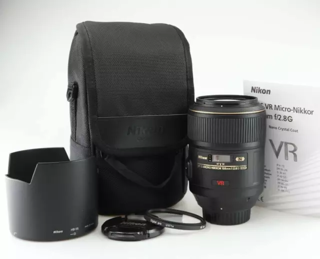 Nikon Micro Nikkor 105 105mm 2,8 AF-S G ED VR N IF NEAR MINT    92378