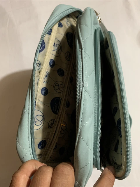 Samantha Brown QUILTED Light Teal CrossBody Bag Purse NWT 3