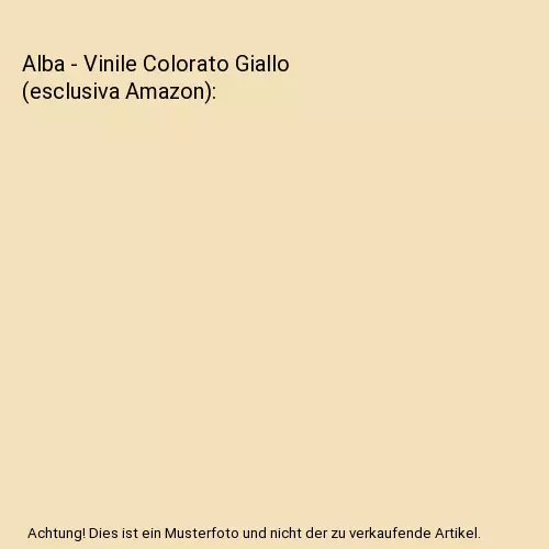 Alba - Vinile Colorato Giallo (esclusiva Amazon)