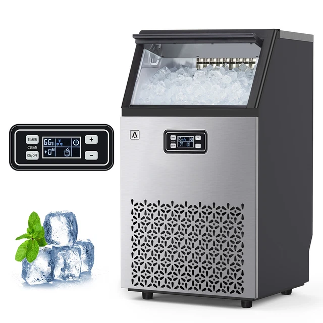 100LB BUILTIN COMMERCIAL Ice Maker Home Stainless Undercounter Ice
