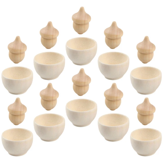 Cinq Glands Géants Burr – Artisanat, Décoration, Couronnes, Set 101924