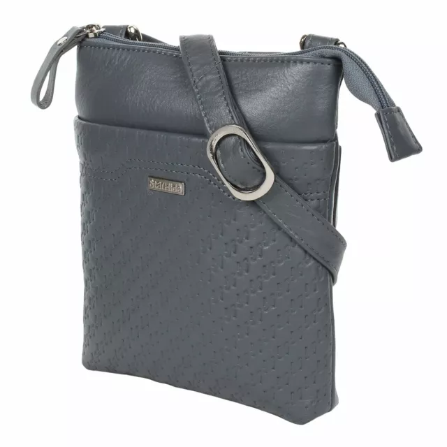 Starhide Damen-Kuriertasche mit mehreren Fächern Umhängetasche Schultertasche 560