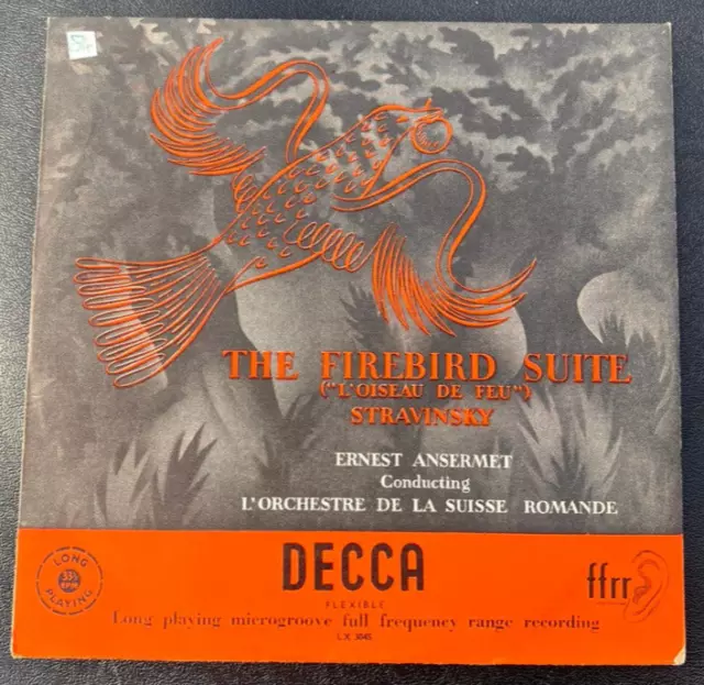 Stravinsky: The Firebird Suite "L'Oiseau De Feu"~ Ernest Ansermet ~ Decca LX3045