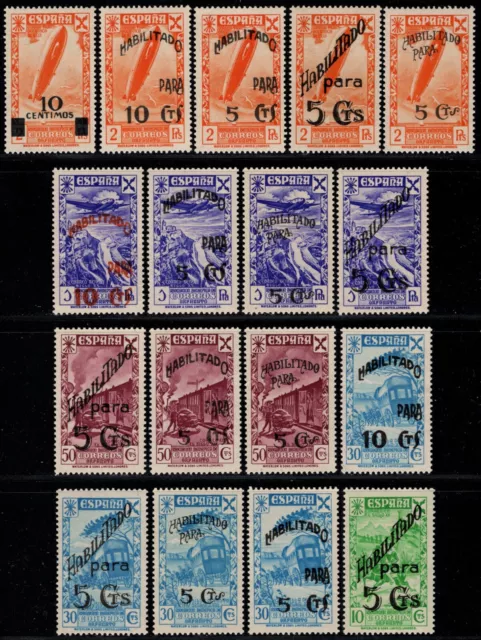 1940.MNH.Ed:**36/52.Beneficencia.Huérfanos Correos.Serie completa.PCat:85€