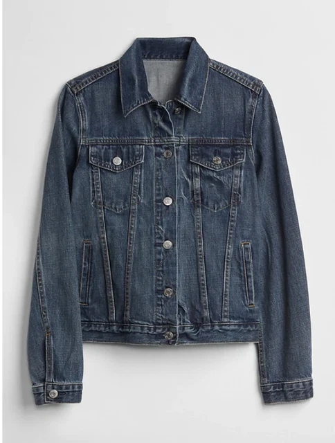 Veste en online jean gap femme