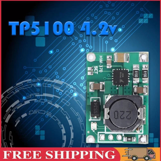 TP5100 DC 5-18V Lithium Battery Charger Management Module Charging PCB Board