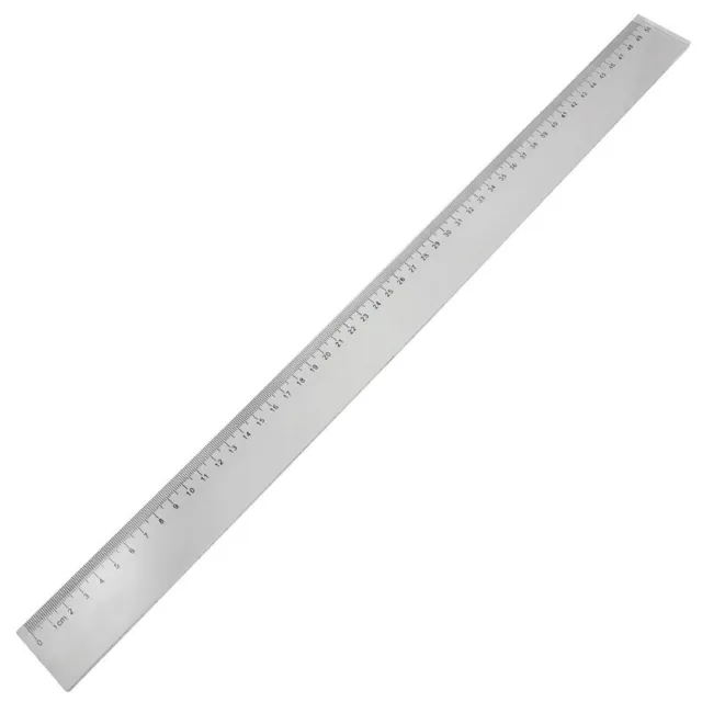 50cm Clear Plastic Measuring Long Straight Centimeter Ruler F1P5 UK