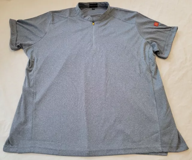 McDonalds Apparel Collection 1/4 Zip Shirt Grey Employee Uniform Womens 2XL-R
