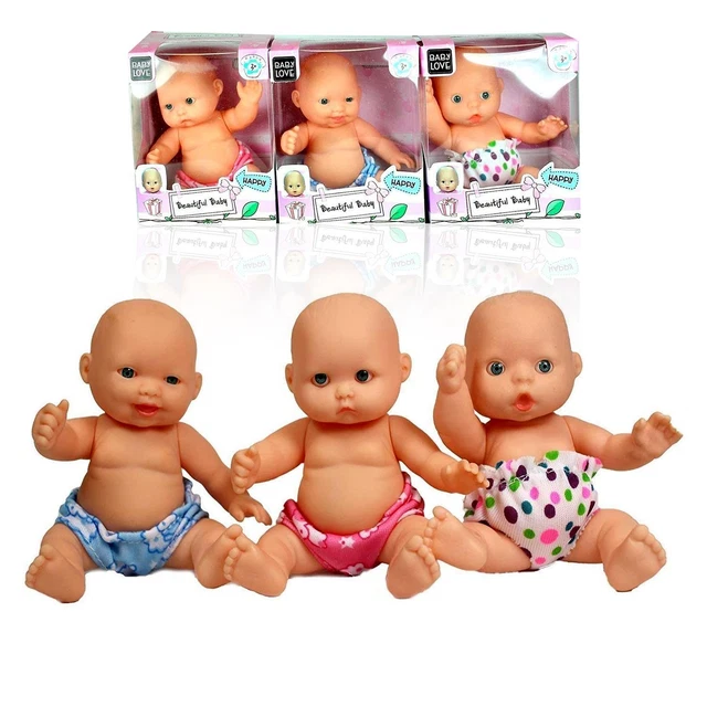 Sweet Baby Doll Washable Soft Body Vinyl 4.5inch Play Toy X-mas Gift
