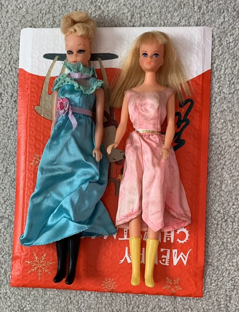 Vintage Barbie Dress Plus 2 Fashion Dolls Hong Kong 4 Boots 2 Fashion Dresses