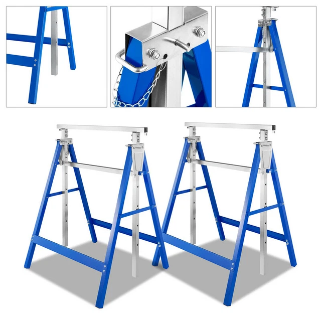 2X caballete caballete de trabajo andamio de construcción saltador con antideslizante caballete plegable