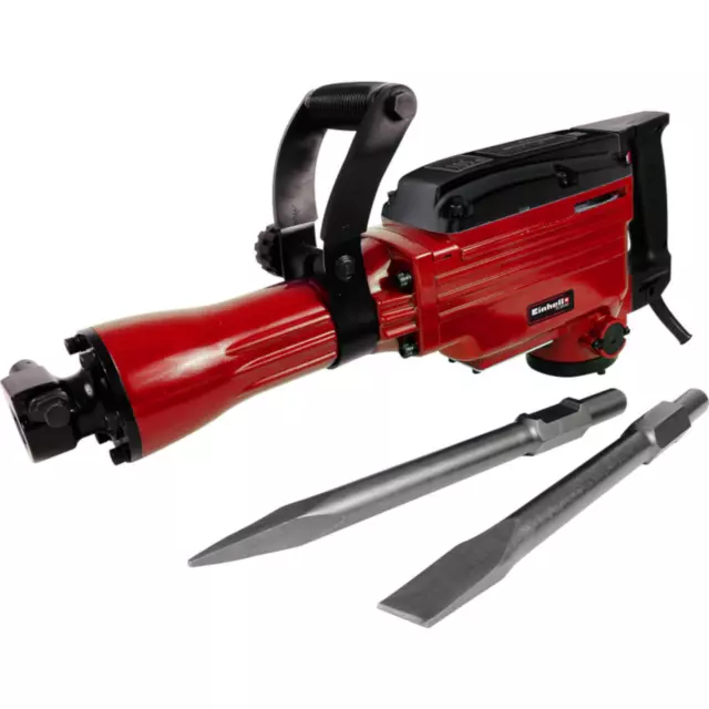 Demolition Hammer Einhell Electric Corded Power Tool Breaker With Chisels 1600W