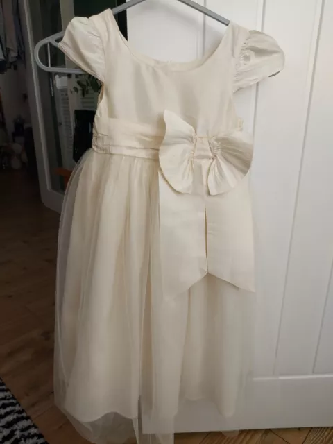 Next Signature Ivory Special Occasion / Bridesmaid Dress Age 3/4