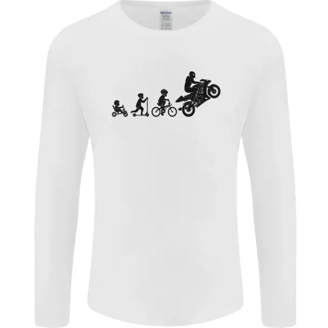 Moto Évolution Drôle Moto Motard Hommes T-Shirt