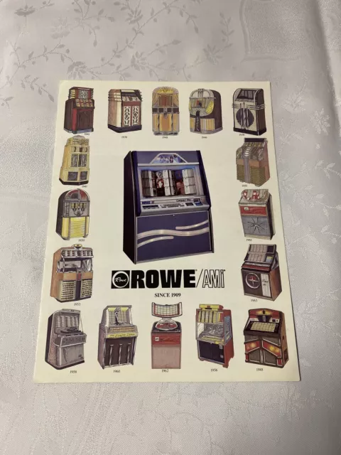 Rowe AMI jukebox photo vintage trade print ad