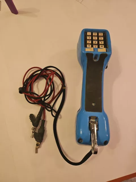 Vintage Harris-Dracon TS21 Lineman Blue Touchtone Phone Test Set