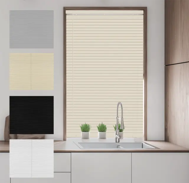 Pvc Venetian Blind 25Mm Plastic Cheap Easy Fit Home Office