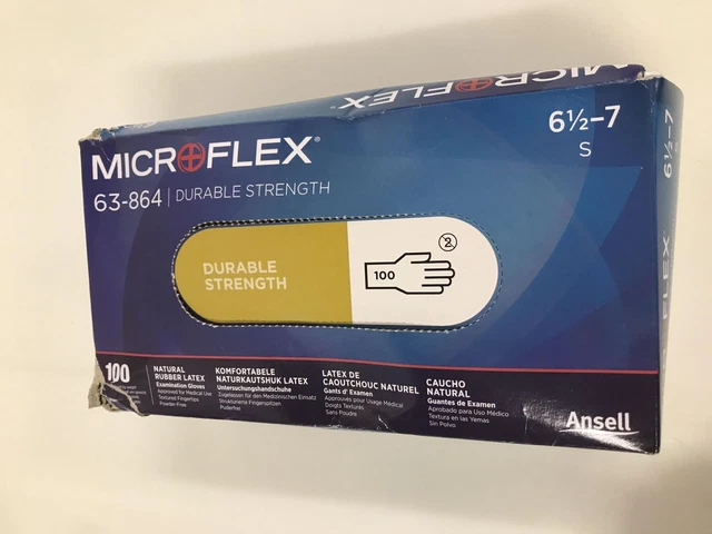 Guantes desechables Ansell Microflex en polvo, talla S