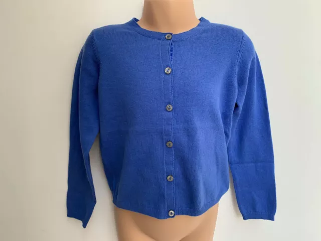 Girls Blue Button Up Cardigan Age 3 to 10 Years Old