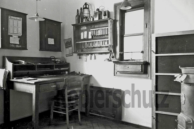 Original Eisenbahn Foto - Bahnhofsbüro Hawangen (bei Memmingen), 1941