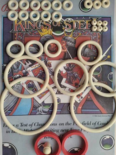Kit Élastiques (Caoutchouc) Pour Flipper Bally 'Hot Doggin'' - Neuf