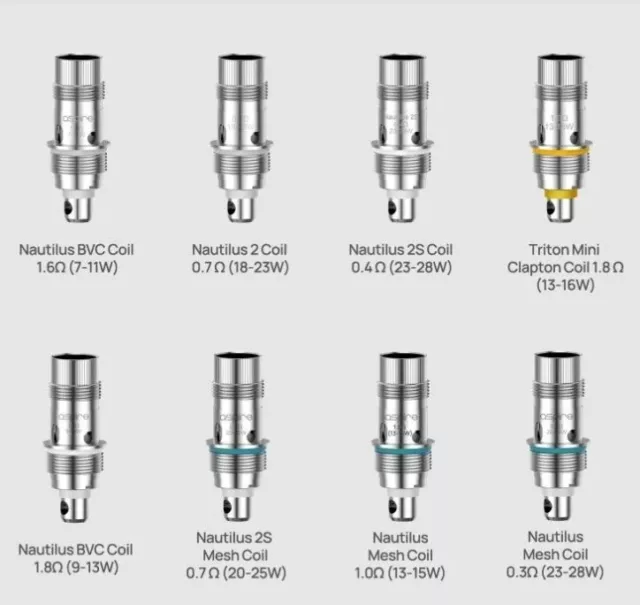 ASPIRE Nautilus BVC Coils Verdampferköpfe 5er / 10erPack