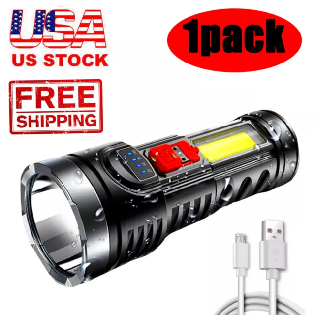 Super Bright LED FLASHLIGHT Torch Tactical Flashlight Lantern Rechargeable US