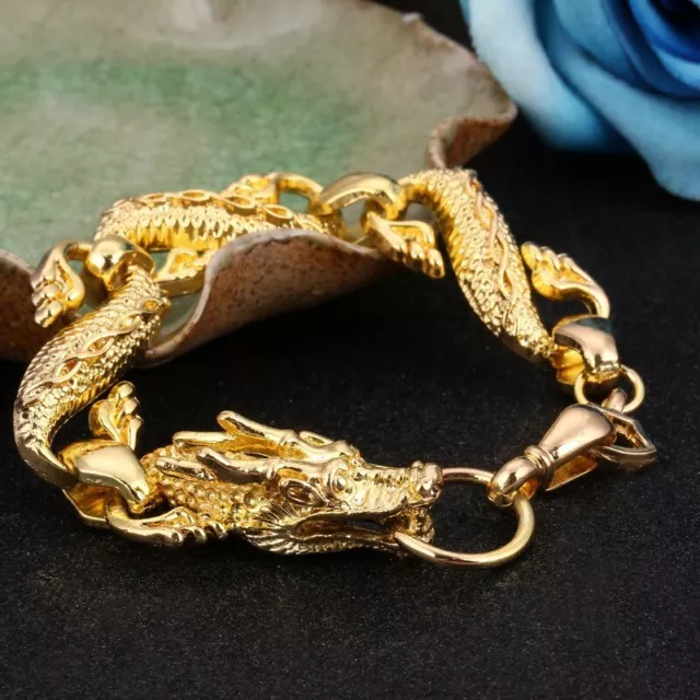 ASAMO Dragon Bracelet Colour Rose Gold Fashion Jewellery Dragon Ladies Men's