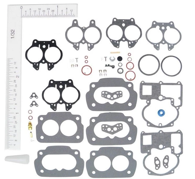 TRI POWER ROCHESTER 2 Barrel Carb Kits Lot of 3 kits 19661969 Pontiac