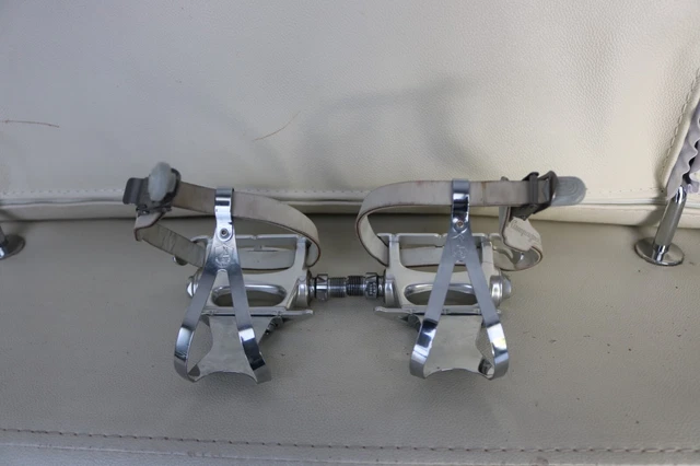 Nos Rare Campagnolo C Record Pedals Toe Clips Small Vintage Pista Road Track Nos Rare Campagnolo C Record Pedals Toe Clips Small Vintage Pista Road Track