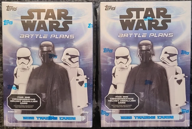 Star Wars Battle Plans Blaster Box 2021 Topps Trading Cards New/Sealed Lot Of 2