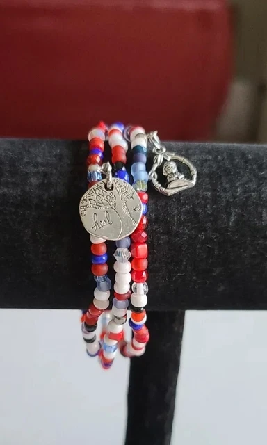 Michele's Attic Boutique Seed Bead & Charm Bracelets (3PC) - Meditate to Heal 60 Michele's Attic Boutique Seed Bead & Charm Bracelets (3PC) - Meditate to Heal 60