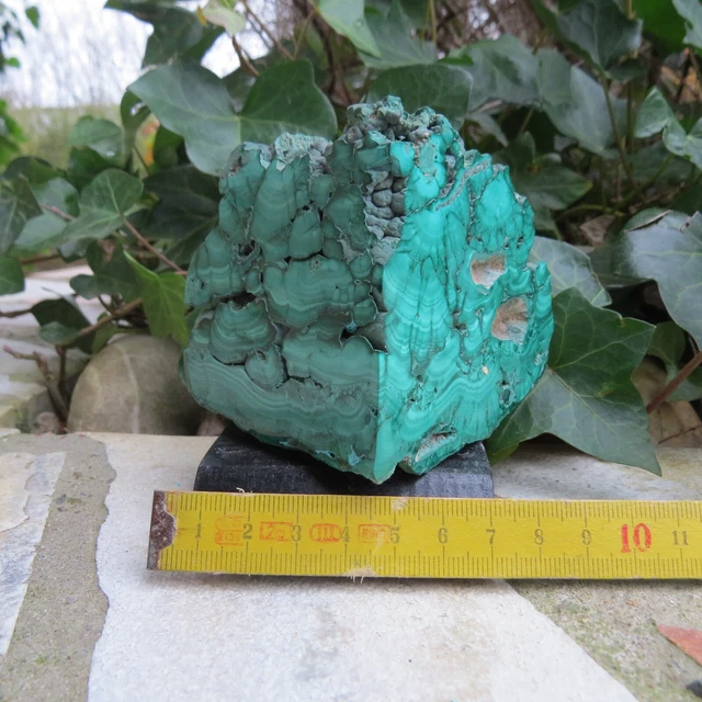Mineral Malachit Bergbau Zaire Afika Sammlung DDR-Zeit Heilstein Esoterik Druse