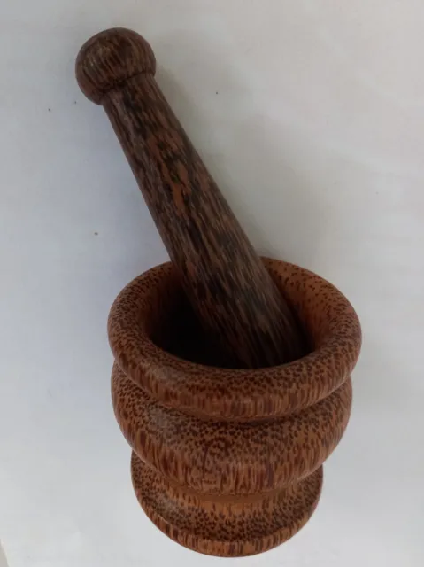 Wooden Pestle And Mortar Set Wooden Small Spice Herbs Pill Crusher Garlic Grind