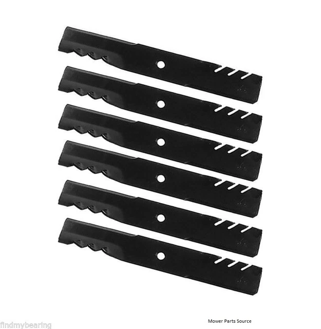 ( 6 PACK) Exmark Zero Turn Mower Lazer Z 60 Deck Mulch Blades 5/8