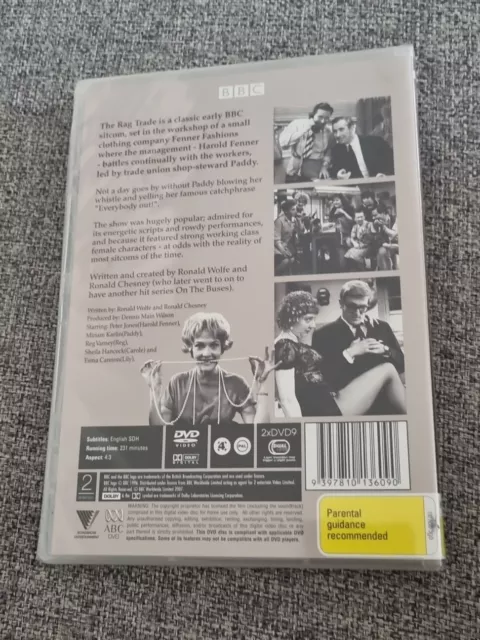 The Rag Trade: Series 1 DVD, 1961 BBC TV Comedy Region 4 BRAND NEW SEALED 2