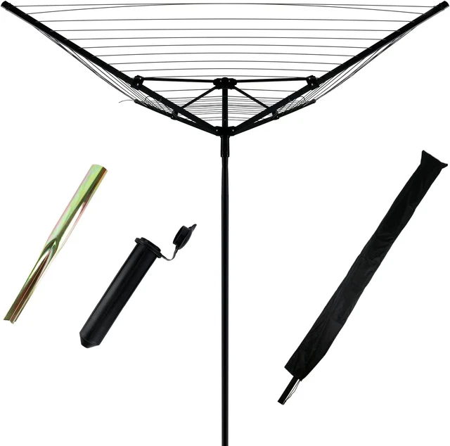Linea di lavaggio averatori rotativi Jumua, asciugatrice vestiti rotanti da giardino pieghevole resistente