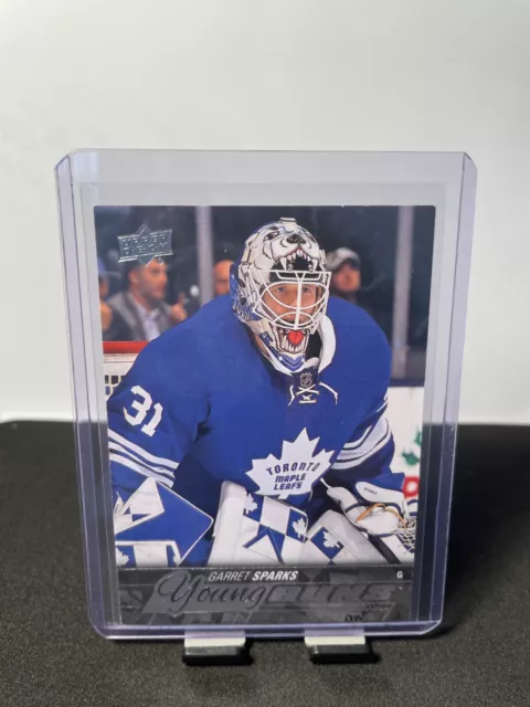 2015-16 Upper Deck Young Guns Garret Sparks Rc Toronto Maple Leafs #480 Nm