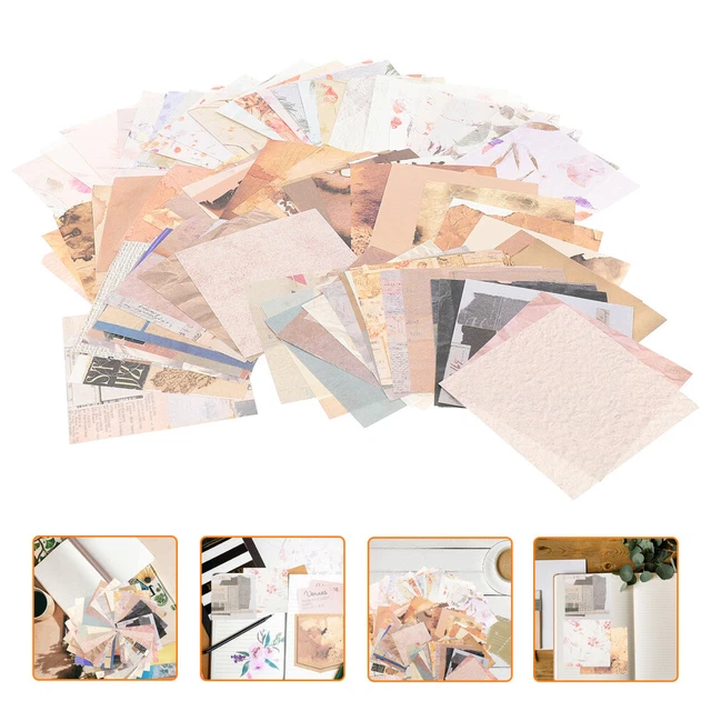 3 cajas Vintage Journaling Scrapbooking Paper Letter proyectos de hojas para