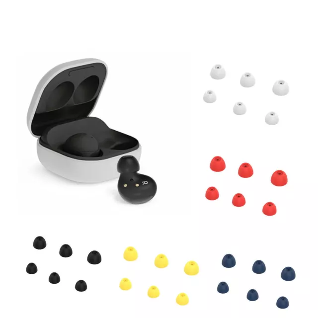 3Pair S&L Soft Rubber Earplug Ear Tips Caps For Samsung Galaxy Buds2 SM-R177