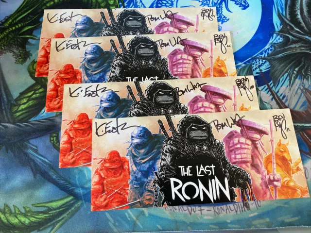4- TMNT The Last Ronin #1 SDCC 2021 Proof Of Purchase COA 3x Signed Lot
