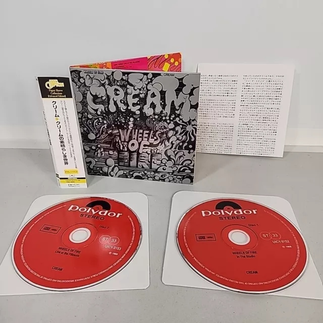 CREAM Wheels Of Fire JAPAN Orig '01 Mini LP CDx2 UICY-9152~New Other Complete